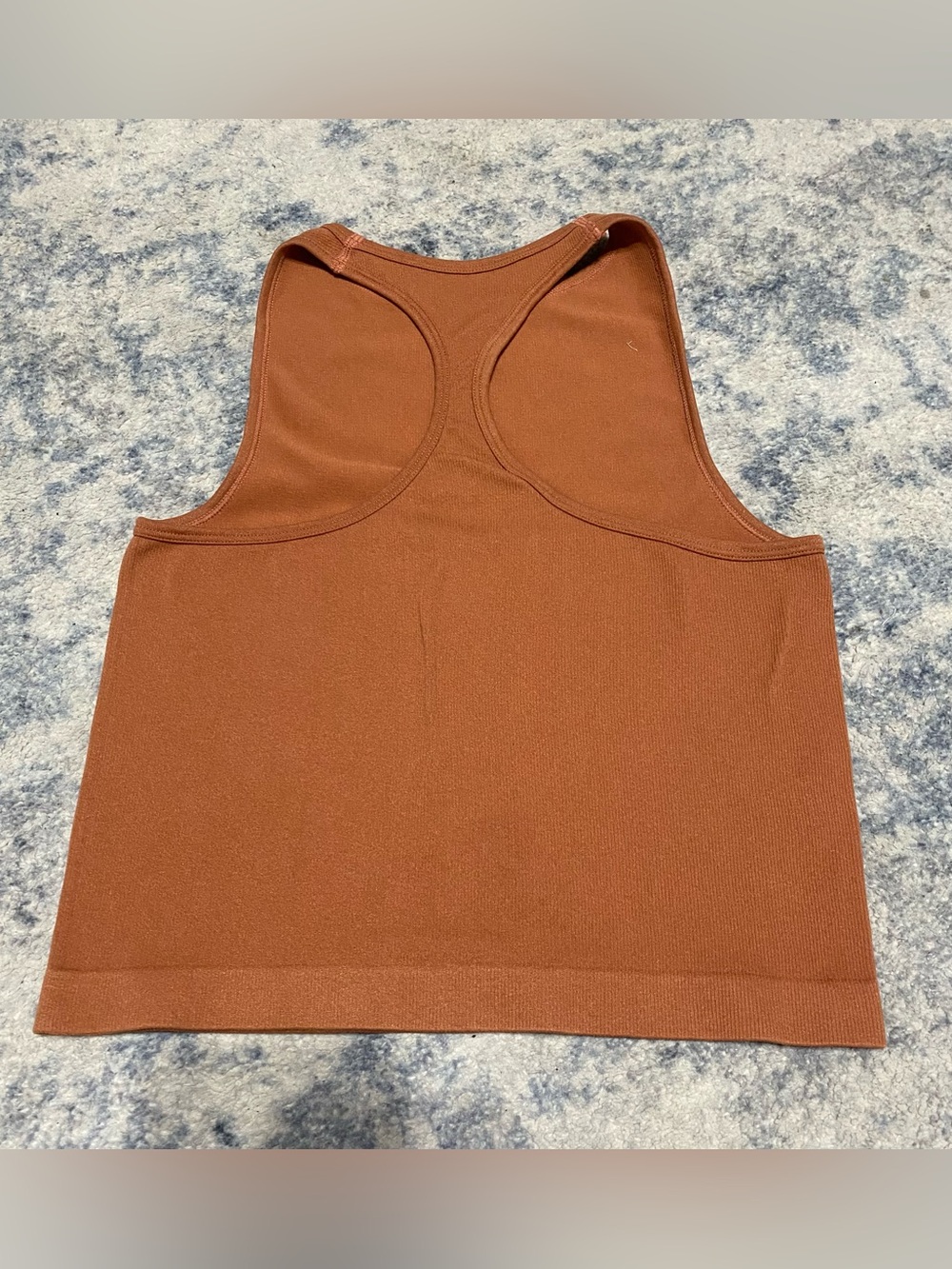 Free People Intimately Rust Seamless Cropped Racerback Tank XS/S - Picture 3 of 3
